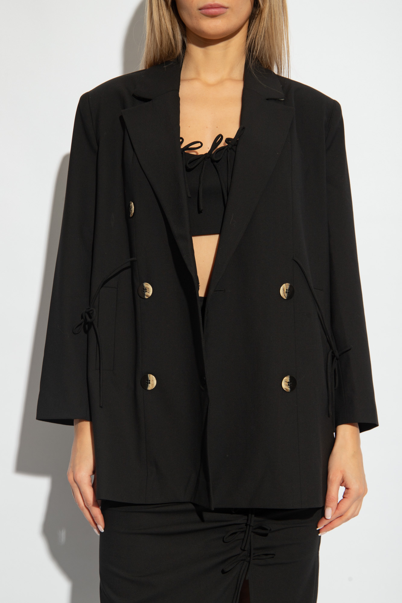 Ganni Double-breasted blazer