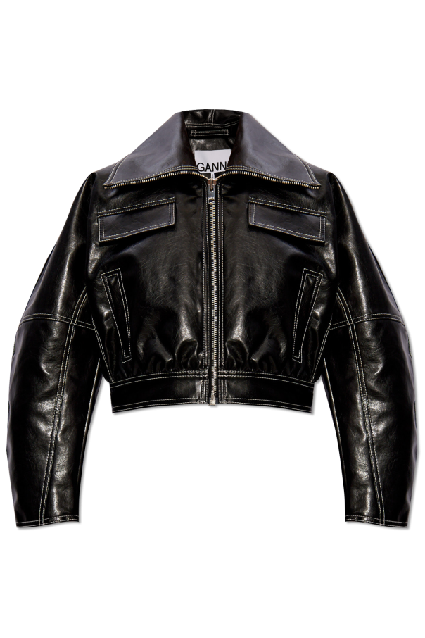 Jacket from faux leather od Ganni