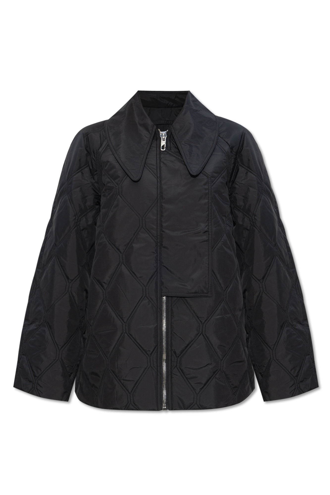 Black Quilted jacket Ganni - Vitkac GB