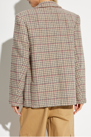 Ganni Check Pattern Blazer