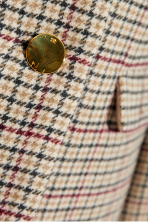 Ganni Check Pattern Blazer