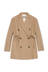 Ganni Double-breasted oversize blazer
