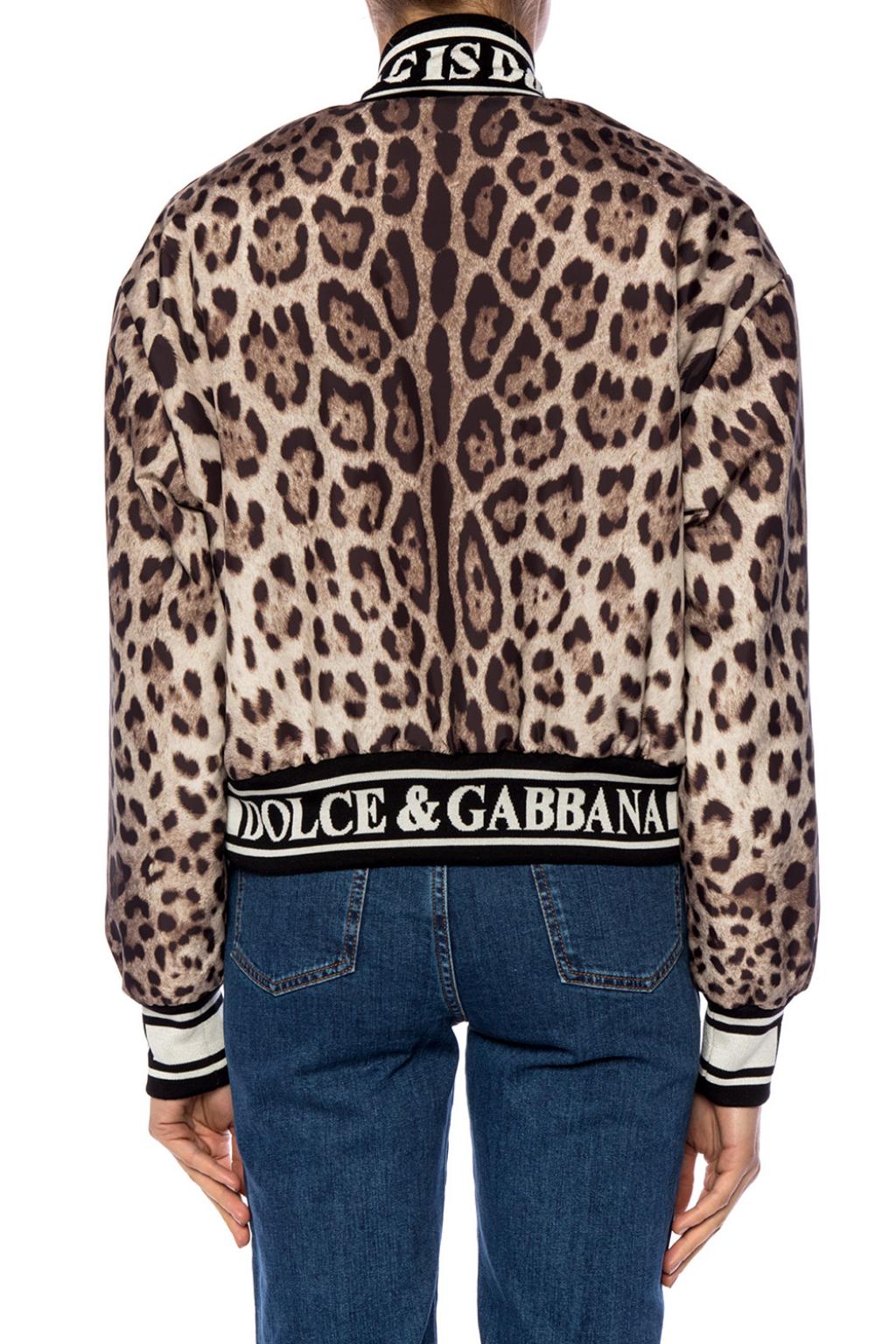 animal print bomber