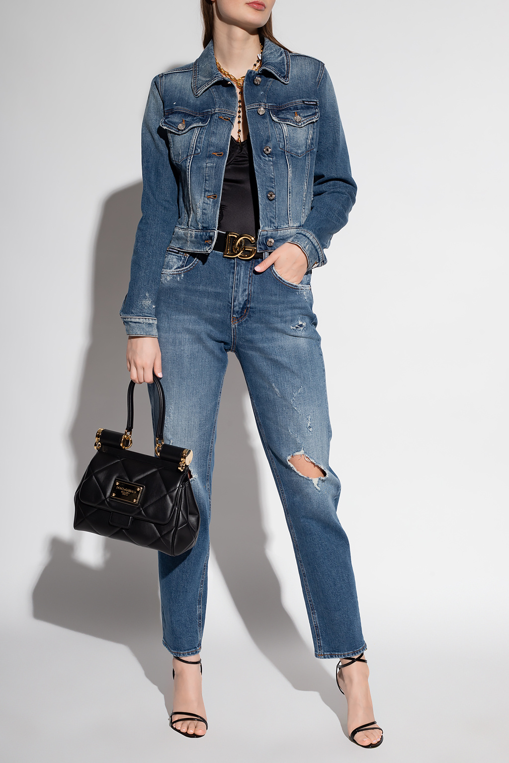 dolce and gabbana denim jacket women's