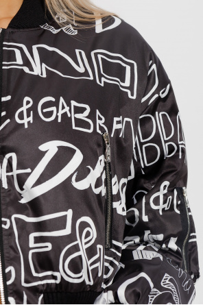 Dolce & Gabbana DG-patch cotton T-shirt Bomber jacket