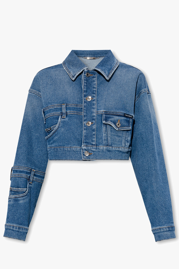 Dolce leather & Gabbana Relaxed-fitting denim jacket