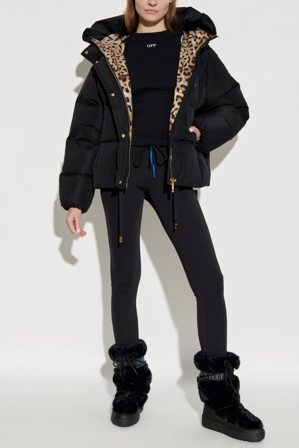 Dolce & Gabbana Gefütterte Jacke mit Kapuze