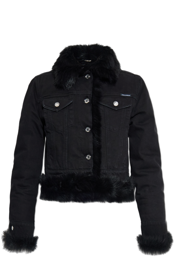 Denim jacket with fur, zdjęcie 1 Denim jacket with fur od Dolce & Gabbana