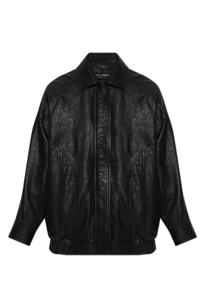 Oversize-Lederjacke