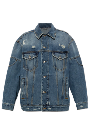 Jeansjacke mit ‘Vintage’-Effekt