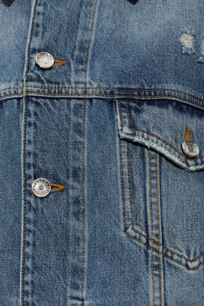 Dolce & Gabbana Jeansowa kurtka z efektem ‘vintage’