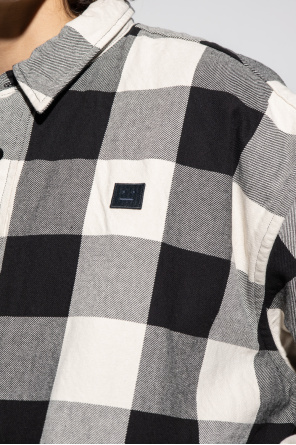 Acne Studios Parallel Lines Kurzer Pullover mit auffälligen Ärmeln in Khaki