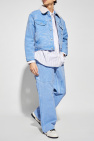 Acne Studios BLUE Denim jacket with detachable collar