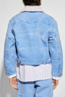 Acne Studios BLUE Denim jacket with detachable collar