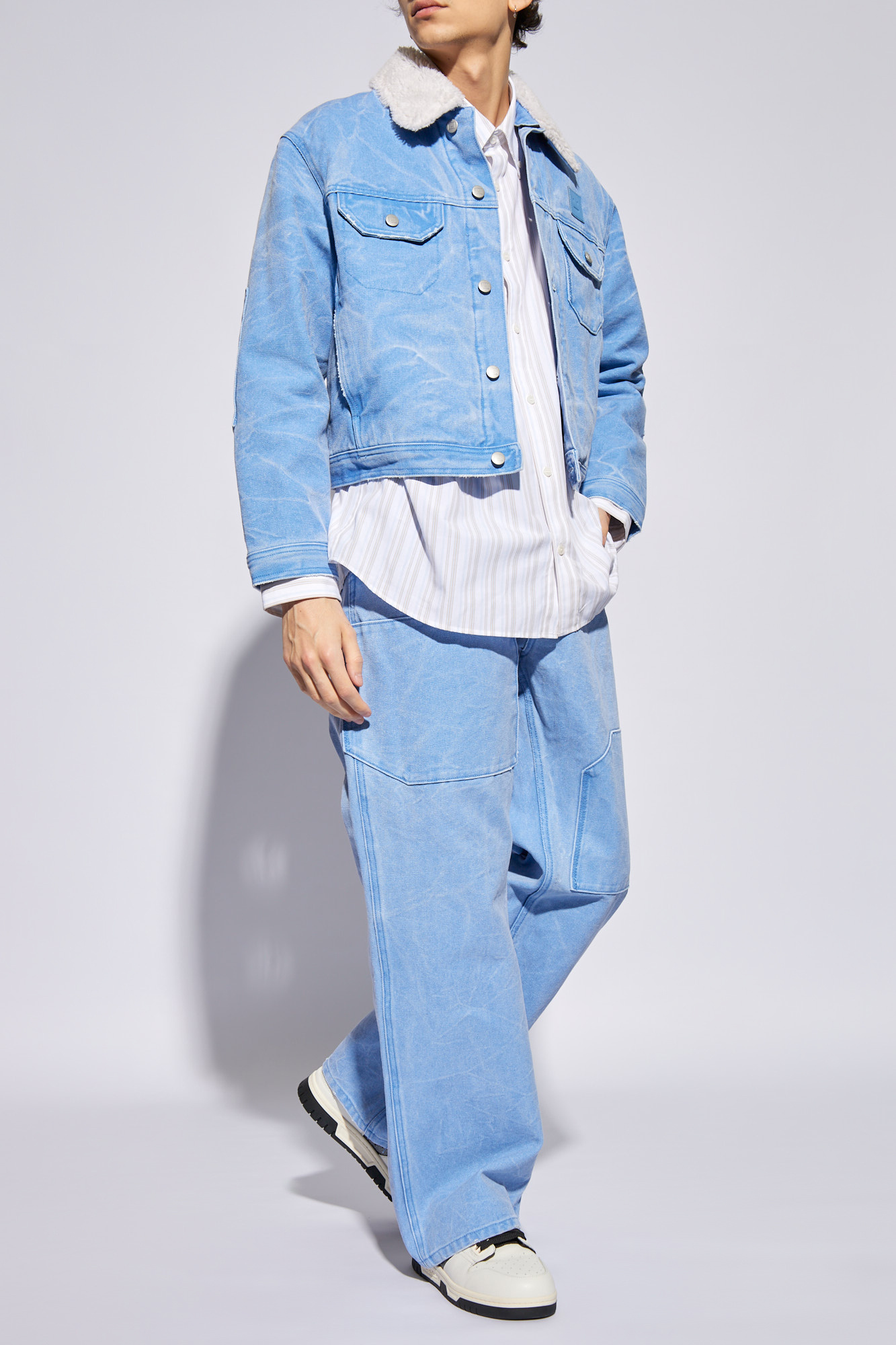 Acne Studios Denim jacket with detachable collar