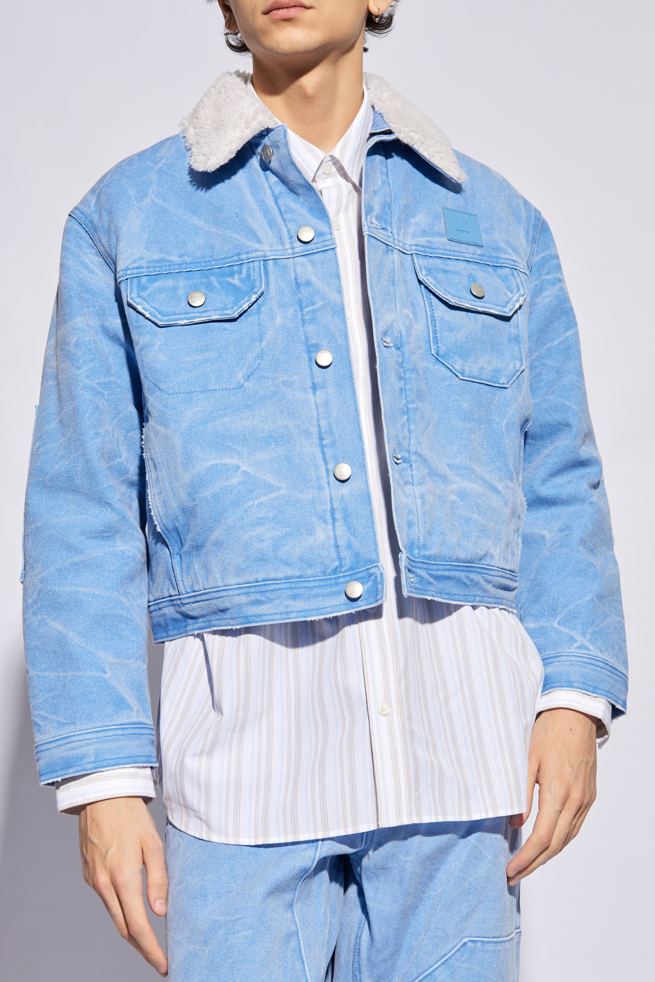 Acne Studios Denim jacket with detachable collar