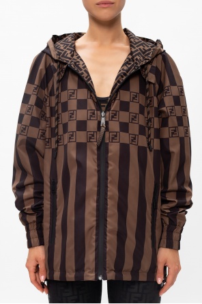 Fendi FF Logo Reversible Jacket Brown