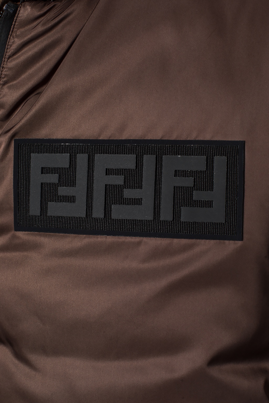 fendi zipper bomber jacket in men brown