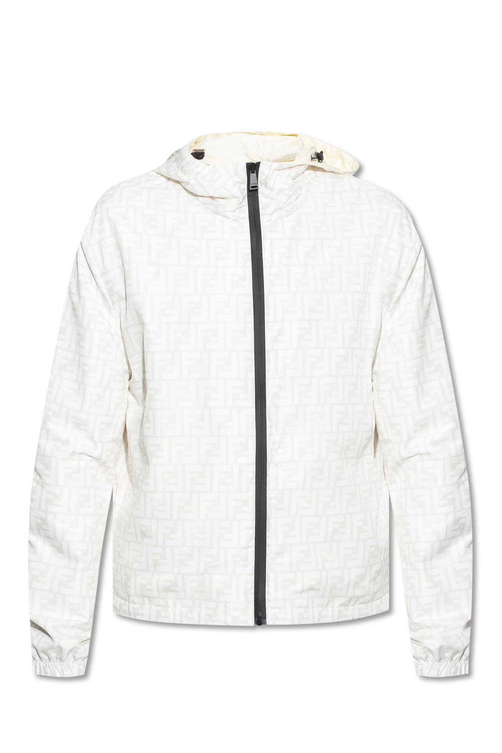 Fendi Fendi Kids monogram-print hooded bomber jacket