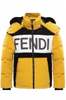 Fendi Fendi logo-plaque belted coat