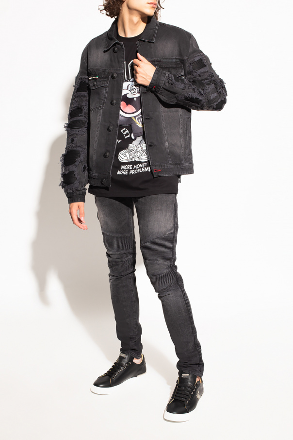 Philipp Plein Denim jacket with logo