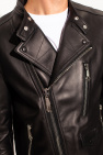 Philipp Plein Leather gun jacket