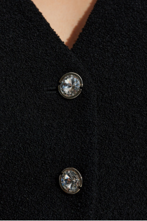 Alessandra Rich Marynarka z połyskującymi guzikami