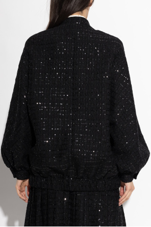 Alessandra Rich Jacke mit schimmernden Applikationen