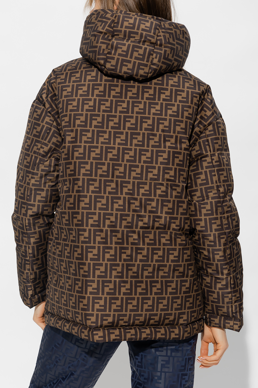 Louis Vuitton 3D Monogram Double-Breasted Wrap Coat , Brown, 34