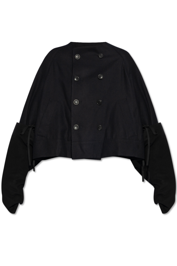 Yohji Yamamoto Short jacket with detachable cuffs