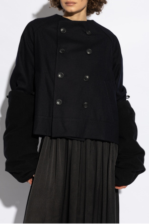 Yohji Yamamoto Short jacket with detachable cuffs