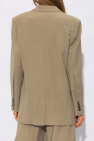 Ami Alexandre Mattiussi beige Blazer with notch lapels