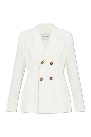 Double-breasted blazer with single vent
