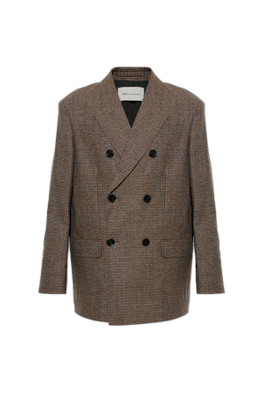Wool blazer with double vent