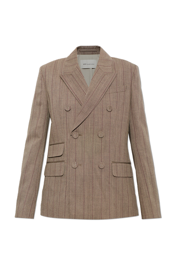 Wool blazer with double vent od Ami Alexandre Mattiussi