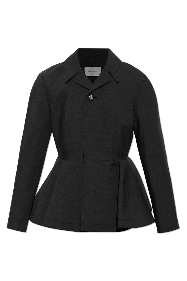 Ami Alexandre Mattiussi Wool jacket with open lapels