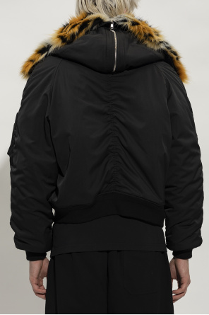 Kenzo sleeved jacket with faux fur