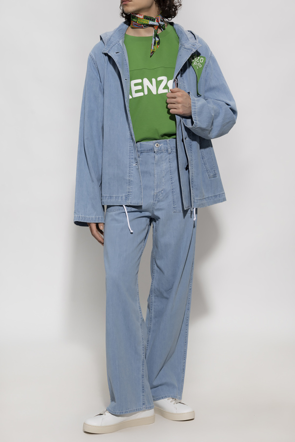 Kenzo Mi Mi Sol check-pattern crop Mouwen jacket Grün
