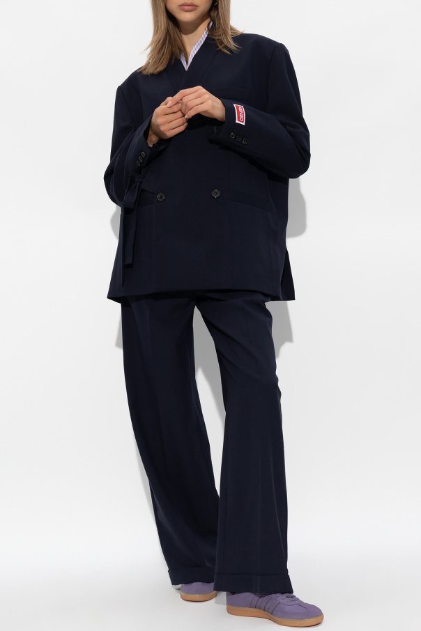 Kenzo Wool blazer with tie fastening