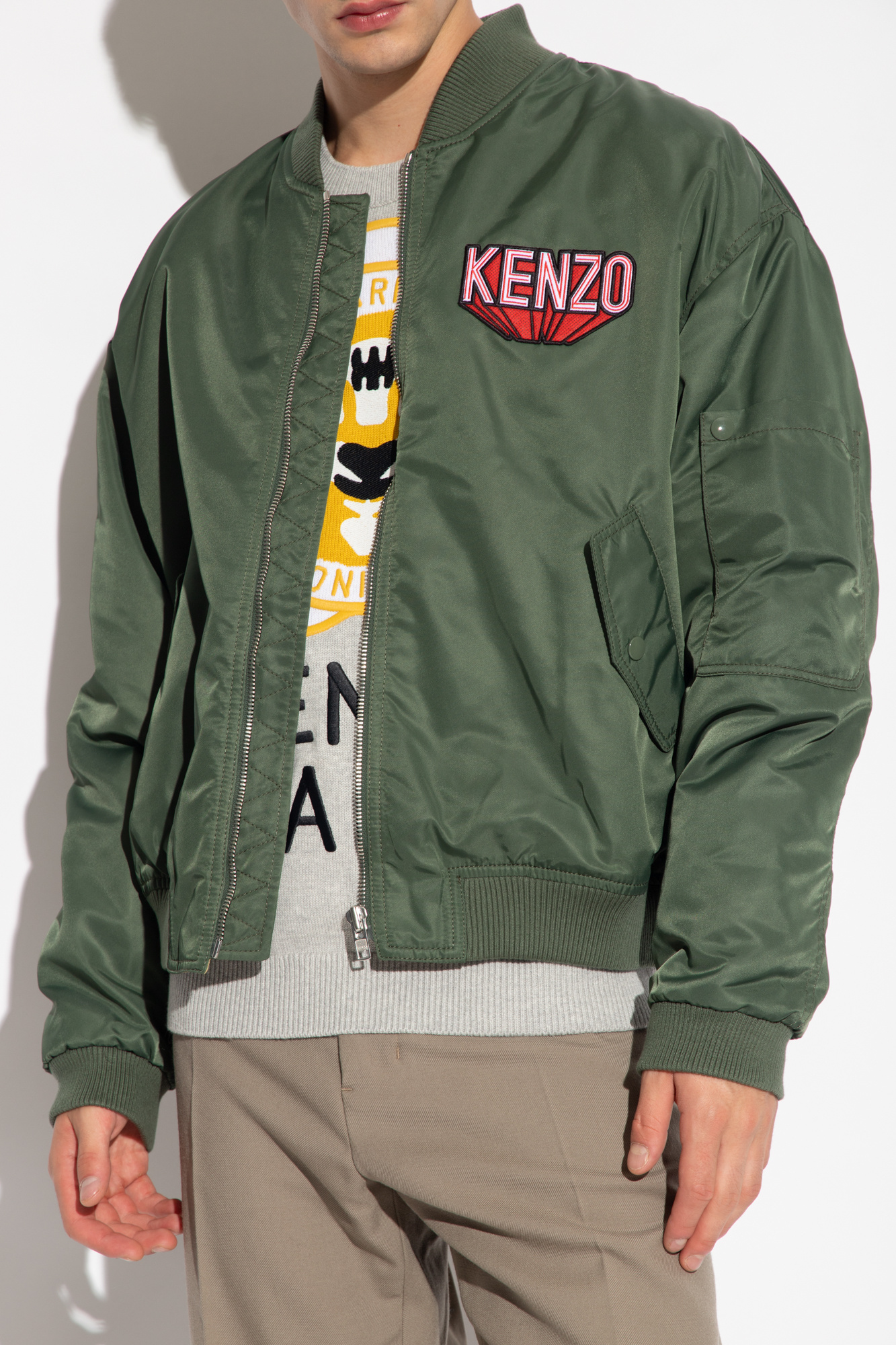 Kenzo sweatshirt com capuz columbia park azul marinho infantil