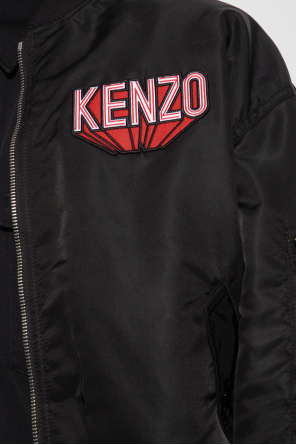 Kenzo ETRO multi-pocket sportswear leather jacket