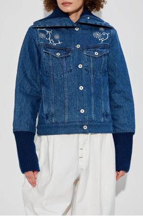 Kenzo Denim jacket with wool collar