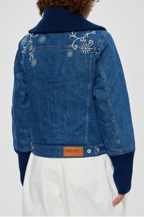 Kenzo Denim jacket with wool collar