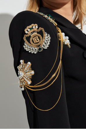 Balmain Blazer with shimmering appliqués