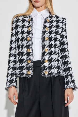 Balmain Blazer with houndstooth pattern
