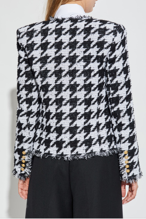 Balmain Blazer with houndstooth pattern