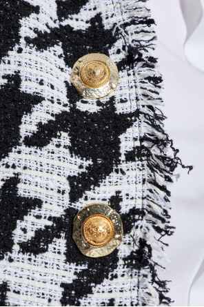 Balmain Blazer with houndstooth pattern