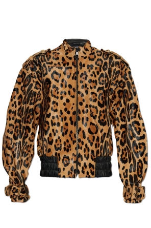 Jacket with animal print
