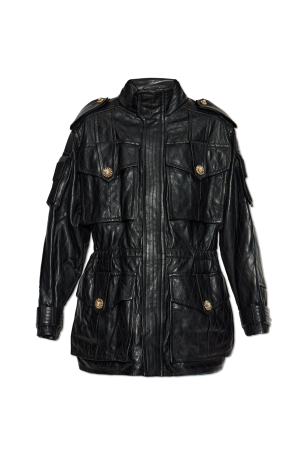 Lambskin leather jacket, zdjęcie 1 Lambskin leather jacket od Balmain