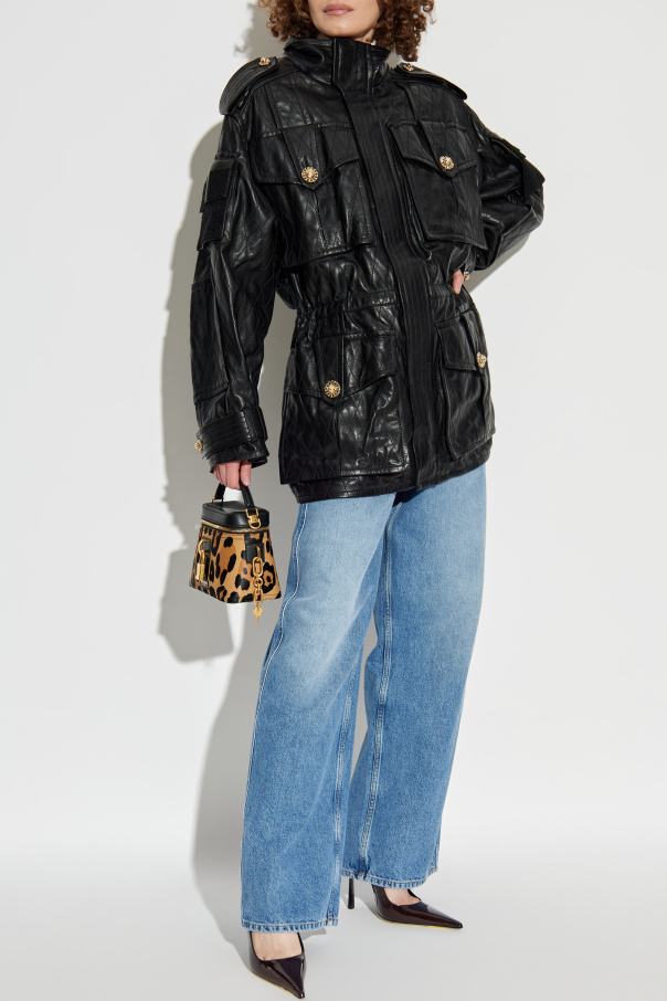 Balmain Lammlederjacke